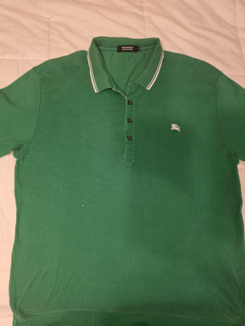 Burberry Men's Or Women's Green Polo Shirt From Japan